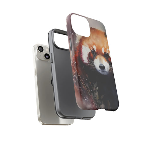 Red Panda in Watercolor - Impact Resistant Phone Case